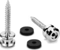 Schaller S-Locks Safety Belt (2 single belt pins, chrome, L screw) Tragband Strap-Locks