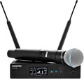 Shure QLXD24/Beta58A (606-670MHz) Conjunto Microfone Sem Fios com Microfone Portátil