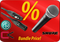 Shure SM58 + Contrik Cable-Set Microfoni Dinamici