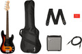 Squier Affinity Precision Bass PJ Pack (3 color sunburst) Set Principiante per E-Bass