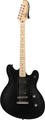 Squier Contemporary Active Starcaster MN (flat black) Guitarra Eléctrica Modelo Semi-Hollowbody