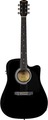 Squier SA-105CE (Black) Chitarre Acustiche Cutaway con Pickup