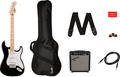 Squier Sonic Stratocaster Pack MN (black) Ensembles pour débutant guitare électrique