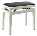 Stagg PB05 WHP VBK (white gloss / black velvet) Piano Benches White