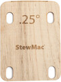 Stewmac Neck Shims for guitar (shaped, 0.25°)
