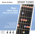 Sticky Tunes Guitar Sticker Set: Maj/Minor Blues (major/ minor blues) Sistemas de aprendizaje para guitarra