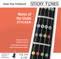 Sticky Tunes Violin Practice Stickers / Notes of the Fingerboard (1/2, 1/4, 1/8) (set) Acessórios e gráficos de ensino