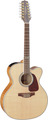 Takamine GJ72CE-12-NAT (natural) Guitarra com Cordas de Aço 12-Cordas com Pickup