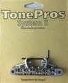 TonePros AVR2P Tune-O-Matic Bridge w/Notched Saddles (chrome)
