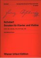 Urtext Edition Sonaten füt Klavier und Violine Schubert