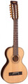 Vintage Viator Paul Brett 12-String Travel Guitar (natural, with bag)