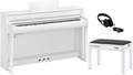 Yamaha CLP-735 Bundle (white w/bench & headphones) Digital Pianos