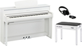 Yamaha CLP-775 Bundle (white / bench & headphones) D-Piano