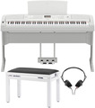 Yamaha DGX-670 Bundle (white w/stand, triple pedal, bench, headphones) D-Piano