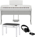 Yamaha DGX-670 Bundle (white w/stand, triple pedal, bench, headphones) Digital Pianos