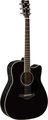 Yamaha FGX830C (black) Guitarra Western, com Fraque e com Pickup
