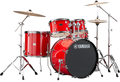 Yamaha Rydeen Fusion Drumset with Cymbals (hot red) Acoustic Drum Kits 20&quot; Bass