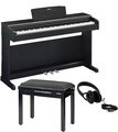 Yamaha YDP-145 Bundle (black, w/bench and headphones) Pianos digitales
