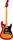 Fender American Ultra Luxe Stratocaster MN (plasma red burst)