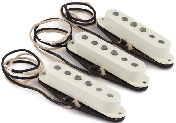 Fender Pure Vintage '59 Strat Pickup Set (vintage white)