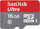 Sandisk microSDHC-Karte Ultra UHS-I (16GB)